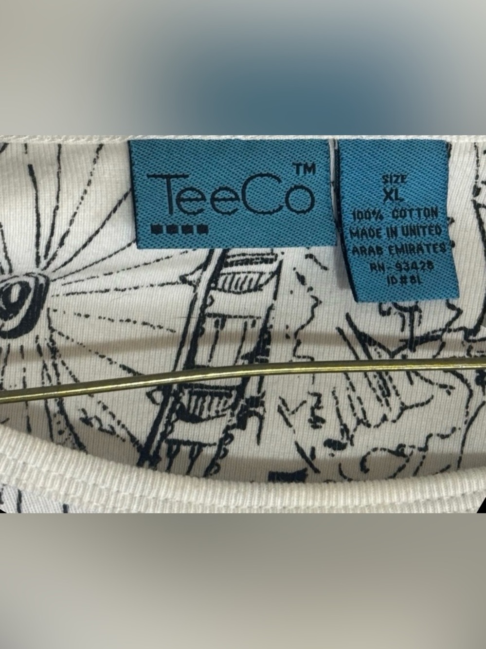 Vintage TeeCo Paris France Rendezvous Cityscape T Shirt Top Landmarks Cotton XL - Picture 3 of 4